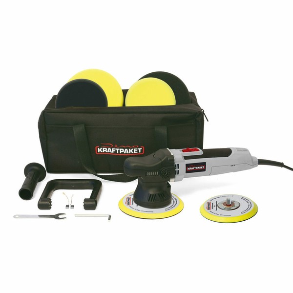 9Mm Hub 650W Dino Kraftpaket Exzenter Poliermaschine Xxl Set FüR Auto Kfz Boot-image