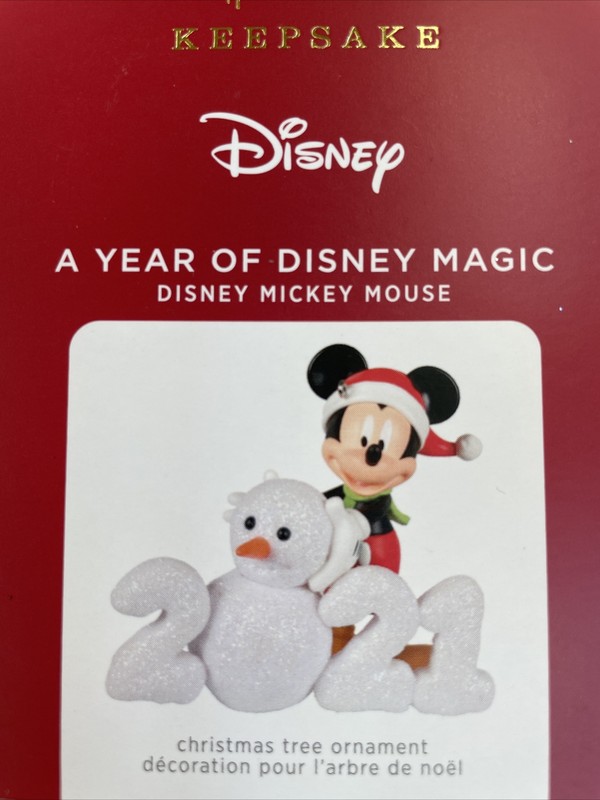 HALLMARK 2021 DISNEY Mickey Mouse ORNAMENT New SHIP FREE A Year of Disney Magic