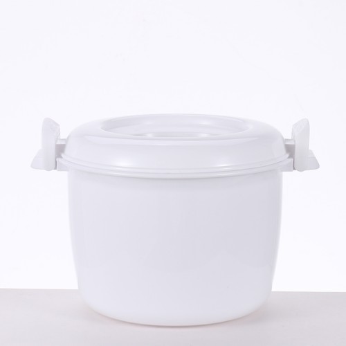 Hervidor de arroz microondas de grado alimenticio PP conveniente con paleta de arroz olla de vapor espesar - Imagen 7 de 34