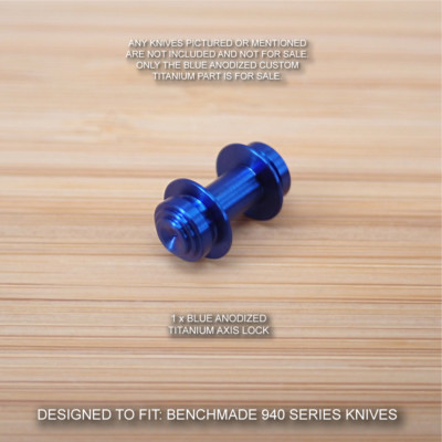Benchmade 940-2 Osborne BLUE Anodized Custom Titanium Axis Lock