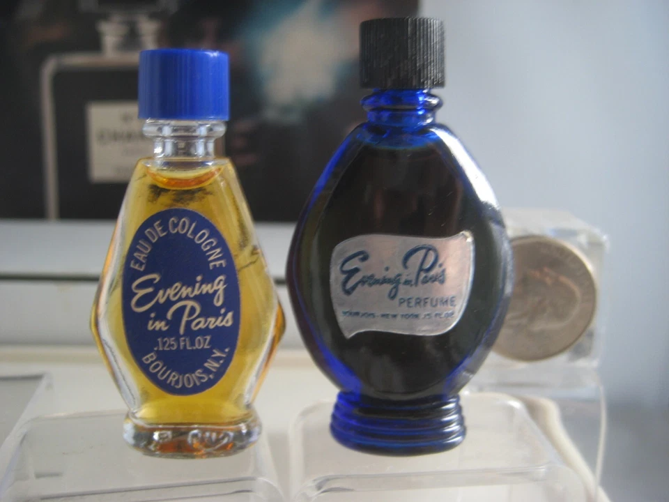 🎁lot Vintage 0.15 oz perfume 1/8 cologne Bourjois Eveing in Paris - Image 2 of 2
