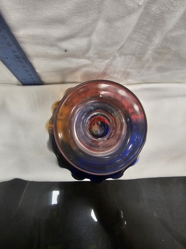 Adam Jablonski Glass Candle Stick Center Piece - Picture 3 of 5