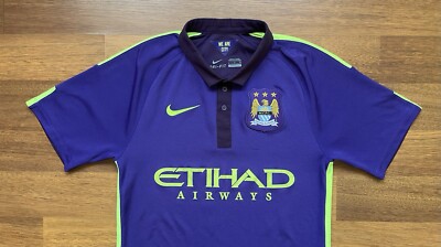 MANCHESTER CITY NIKE 2014/2015 SOCCER 3RD JERSEY #16 AGUERO SIZE