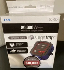 Eaton Complete Home SurgeTel Trap Telephone/DSL/Fax/Modern Protection 80,000 Amp