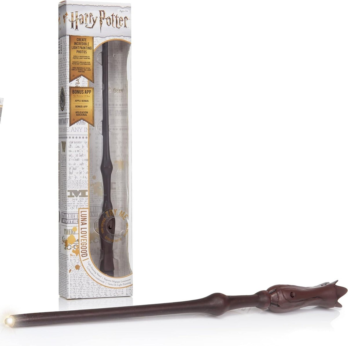 WOW STUFF Luna Lovegood Lumos Wand Light up 14, Harry Potter