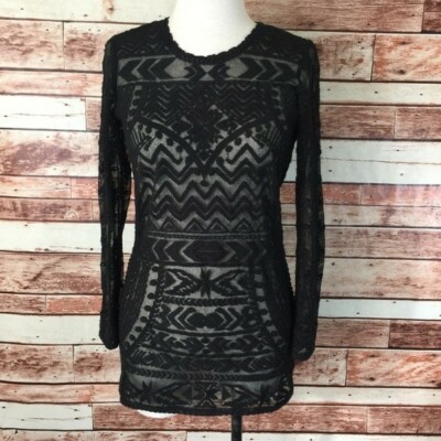 isabel marant black lace dress Liya lace-trimmed embroidered ramie mini dress - black