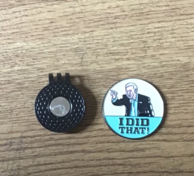 Golfballmarker mit Hutclip - I Did That - Presidential Image Golfmarker