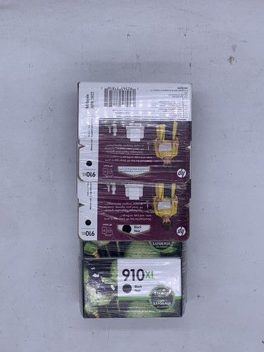 BRAND NEW, HP 910XL Black Ink Cartridge Genuine OEM (3YL65AN) - 4 PACK