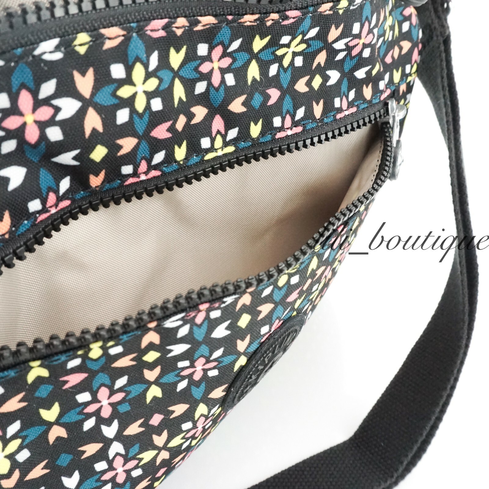 NWT Kipling HB6492 Callie Crossbody Shoulder Bag Purse Polyester Floral Mozzaik image 8