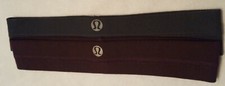 Lululemon Athletic Yoga Running Headbands 2 GUC Green  Brown