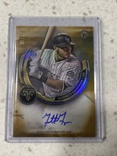 2019 Triple Threads Garrett Hampson Gold Rookie Auto /25 Rockies