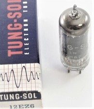 12EZ6 TUBE TUNG-SOL NIB TESTED  BOXED VINTAGE COMMERCIAL SURPLUS