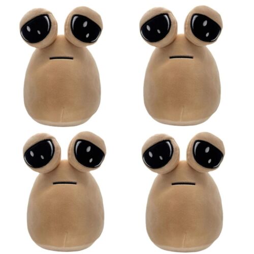 4Pcs My Pet Alien Pou Plush Toy Kawaii Alien Pet Doll Cute Pou Stuffed Toys Soft