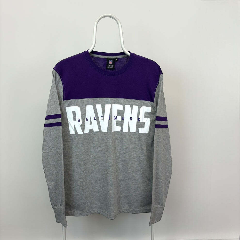 Fanatics NFL Baltimore Ravens Panel Embroidered Graphic Long Sleeve T-Shirt M