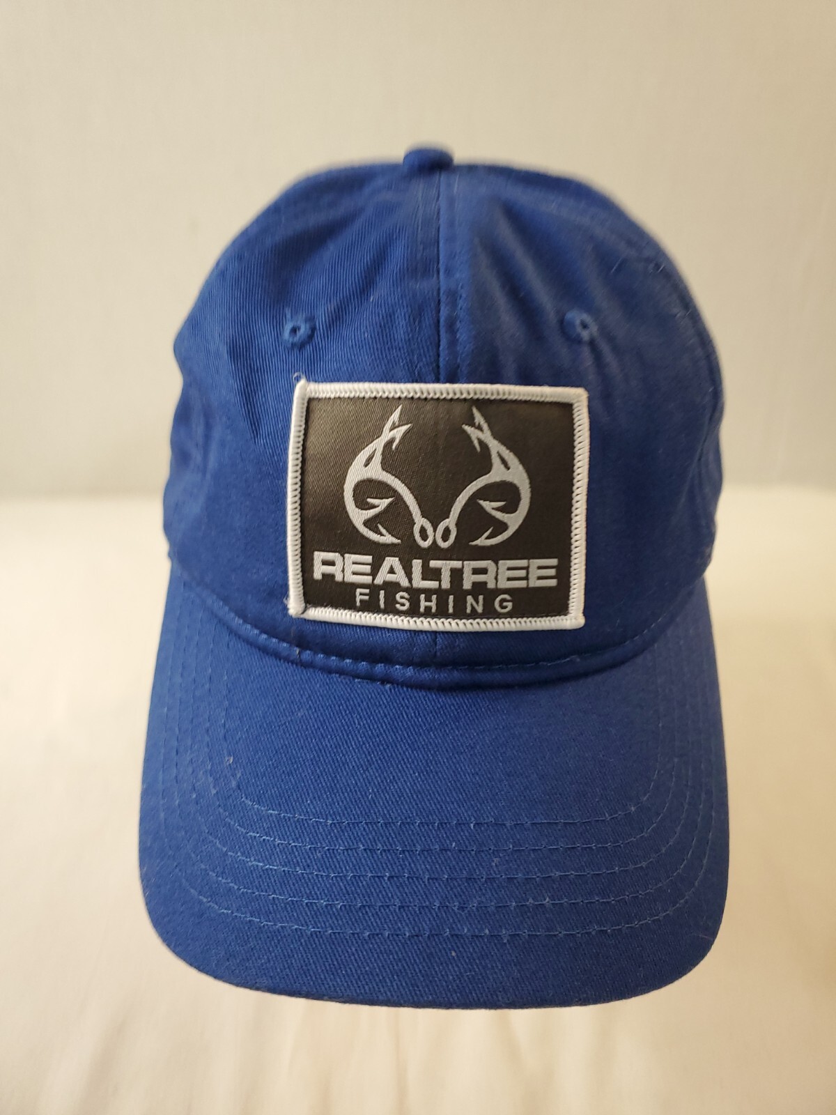 Realtree Fishing Blue Adjustable Strap back Hat Baseball Cap Antlers Logo