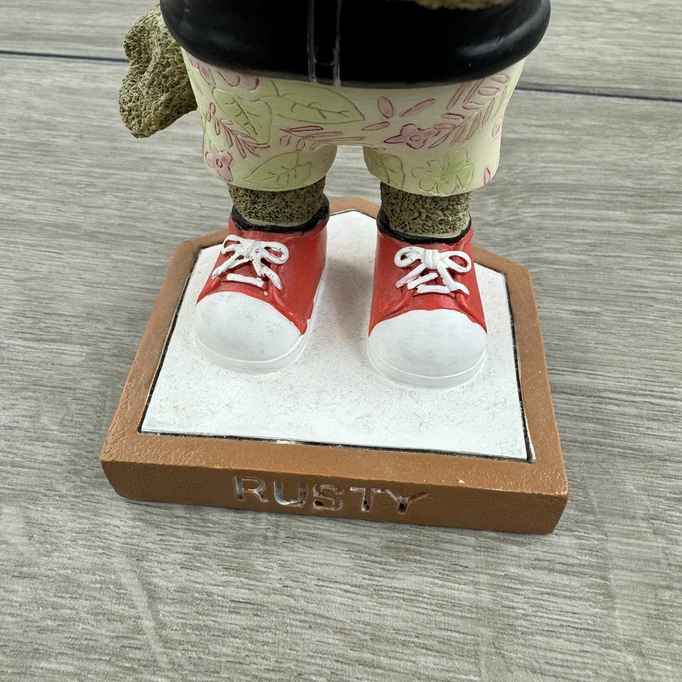 Pantalones cortos hawaianos vintage Gary SouthShore RailCats Rusty The Railcat Bobblehead Foto 2 de 4