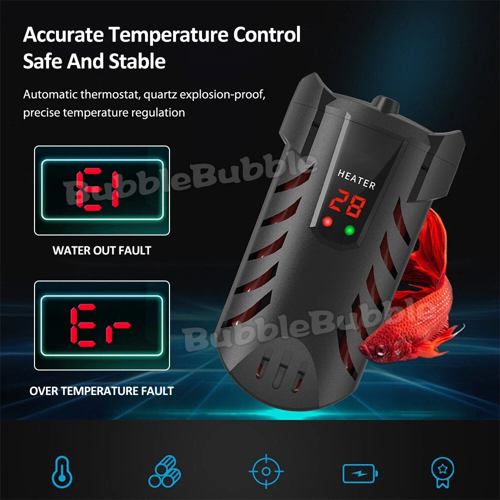 Aqua Fish Tank Thermosafe LCD Digital Submersible Aquarium Water Heater