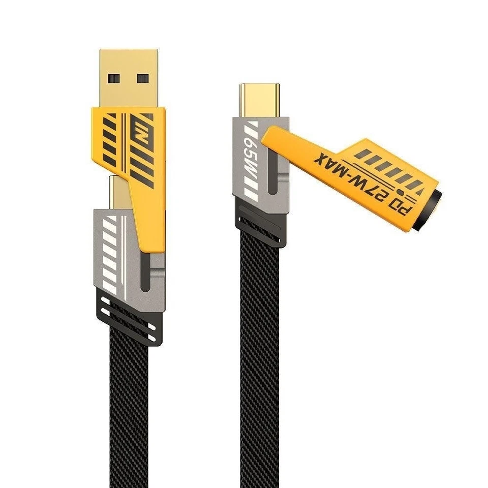 65W Super Fast Charging Cable for iP Android 4 IN 1 W Type C Quick Charging - Image 3 of 4