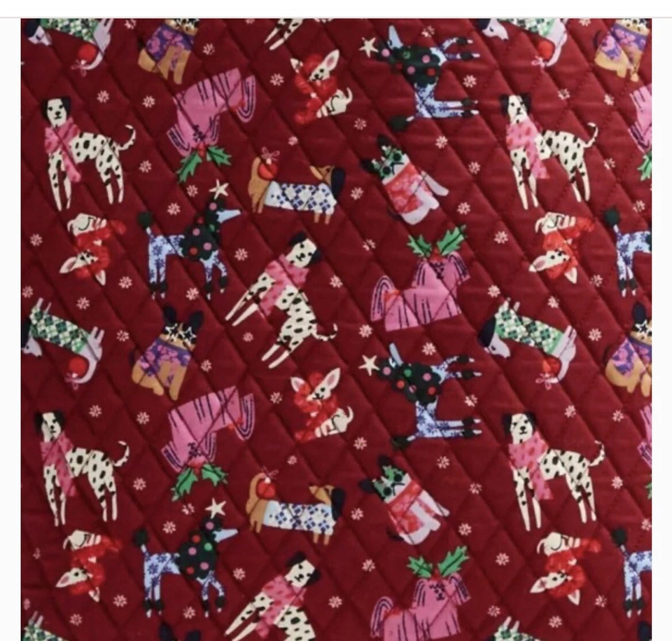 LAST ONE!!  Vera Bradley Grand Tote Large in Cotton Holiday Hounds - Image 3 of 3