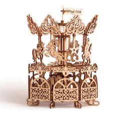 Mechanical 3D Puzzle Wood Trick wooden Carousel Self-Assembly Constructor