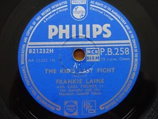 Frankie Laine 78RPM Long Distance Love/The Kid's Last Fight Philips Shellac