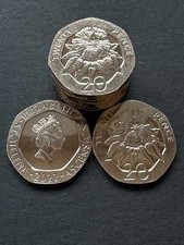 10 X  NEW ISSUE ST HELENA  2022 20p COINS. ALL IN BUNC .