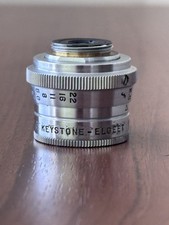 Keystone Elgeet 1/2  f/2.5 D-Mount Cine Camera Lens Vintage 8mm Movie Lens