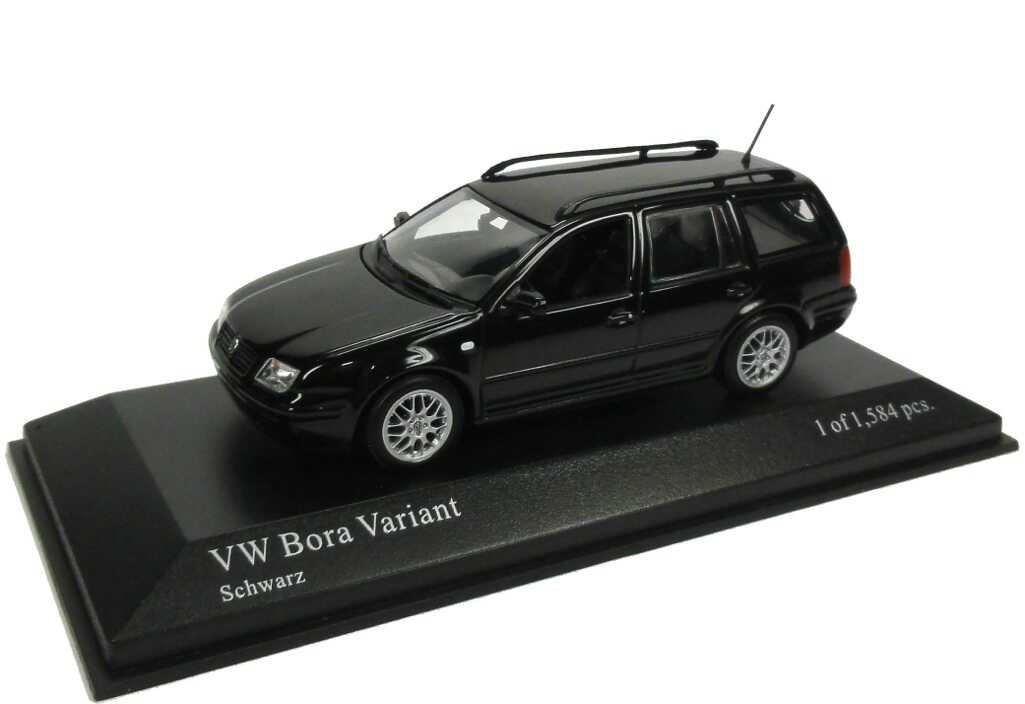 Volkswagen Bora Variant 1999 noire Minichamps l'icône automobile nostalgique au 1:43