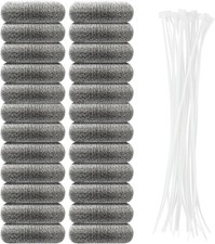 24 PCS Lint Traps Lint Catcher for Washing Machine Stainless Steel Washing Mach