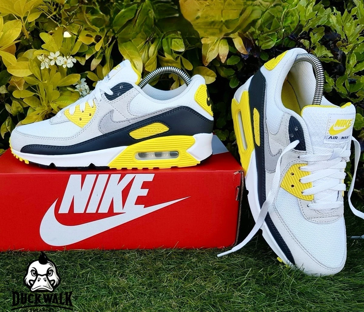 Nike Air Max 90 Smoke Grey Yellow for Sale | Authenticity