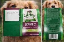 Greenies Teenie Dental Treats Weight Management For Dogs 5-15 lbs 96 Treats
