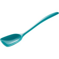 Gourmac Hutzler 11 Inch Melamine Flat-Front Spoon, 11 Inch, Turquoise