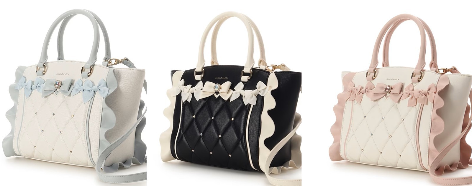 Shoulder Bag Handbag Honey Flutter (Small) ribbon Samanthavega Samantha Vega-image