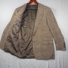 Canali Milano for Bloomingdale's Wool Blend Houndstooth Blazer Size 48