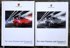 2x Porsche Der neue Cayman + Cayman S Modelle Daten Preise Konsequent Katalog