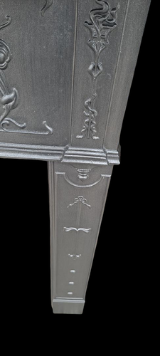 VICTORIAN CAST IRON FIREPLACE SURROUND........IDEAL FOR WOODBURNER OR STOVE - Picture 8 of 13