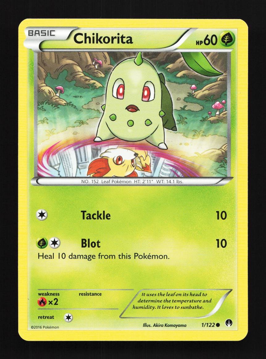 Chikorita 1/122 LP BREAKpoint English Pokemon Card TCG