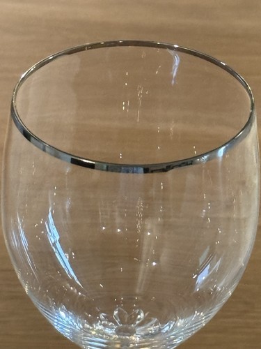 Verres à eau Lenox cristal Madison platine 8 1/2" 1 pièce vintage - Photo 2/5