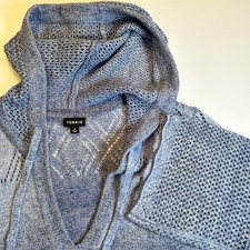 Torrid Ombre Knit Hoodie Sweater Crochet Trim Bell Sleeves Women 0X Plus