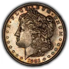 1881-S $1 Morgan Silver Dollar - Proof-Like Obverse - BU- SKU-D7378