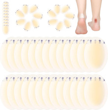 100 Pcs Blister Bandages Hydrocolloid Blister Pads for Heel Waterproof Gel Adhes