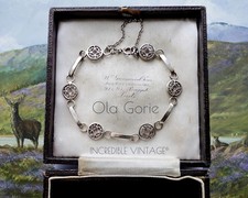 Vintage OLA GORIE Sterling Silver St Magnus Bracelet OMG Edinburgh 1985 Gift