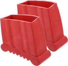 2PCS Non Slip Folding Ladder Feet Mat, Stair Rubber Foot Pads Covers, Ladder Fee