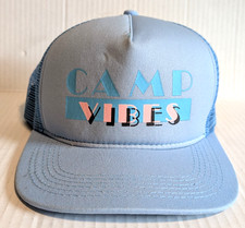 Poler Camp Vibes Snapback Hat Unisex Blue Cot...