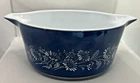 Vtg Pyrex Casserole Dish Colonial Mist Blue 2.5 L Flowers Daisy 475-B NO LId