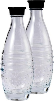 Glass Carbonating Bottle Fits Sodastream Aqua Fizz, Crystal, and Penguin Sparkli