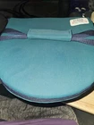 PYREX PORTABLES Tote 7404-S 4.5 Qt Clear GLASS Ribbed BOWL + LID + Gel Packs