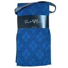NWT New Velvet Heart Womens Medium/Large Peacock Blue Diamond Patterned Tights