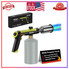 SEESE Powerful Propane Torch Gun,Kitchen Cooking Torch With One-Touch Max Fir...