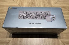 Iota L36 AIO CPU Cooler Liquid 360mm with Temp Digital Display, ARGB WHITE